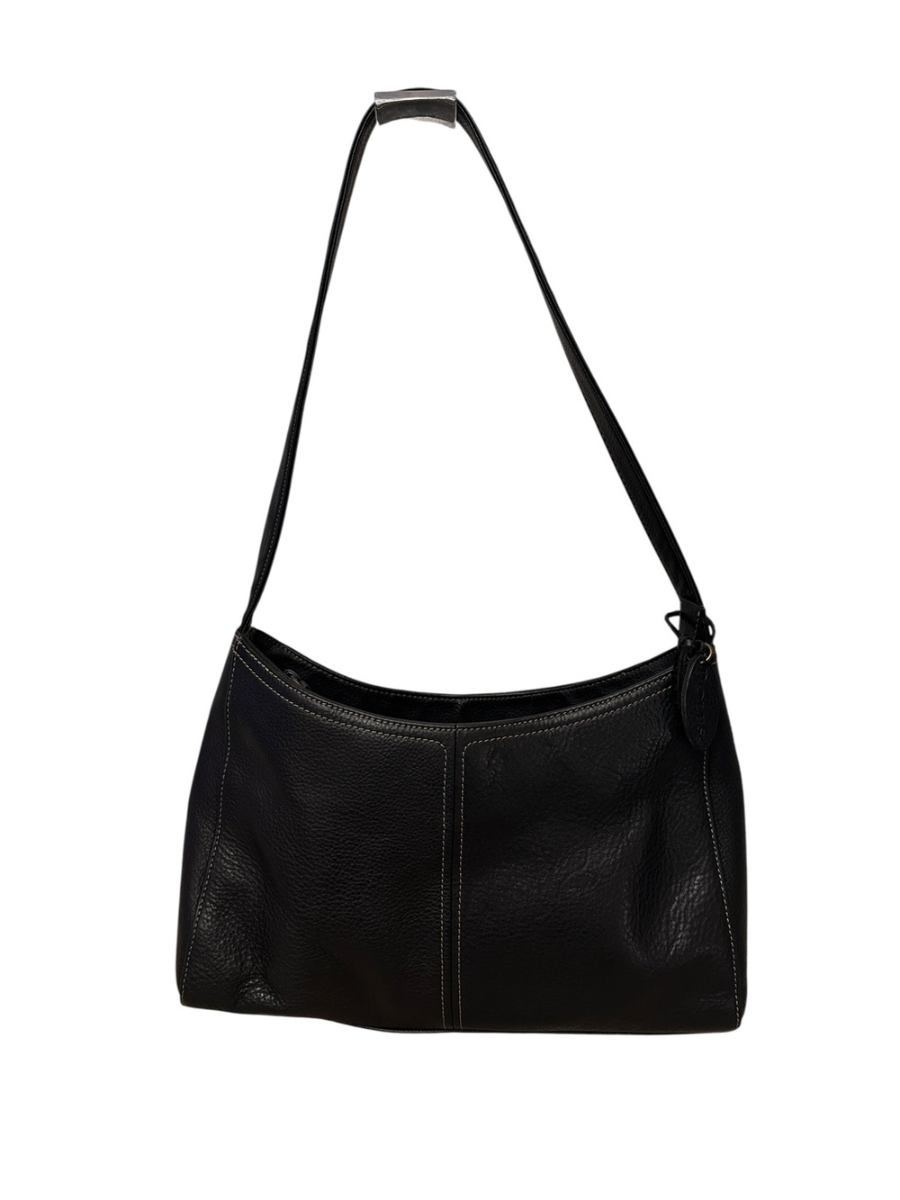 Rolfs Vintage Y2K Black Genuine Pebbled Leather Shoulder Bag Purse